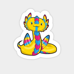 Cute pansexual Amphithere dragon Sticker